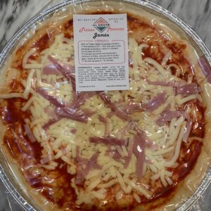 PIZZA JAMON Y QUESO